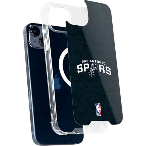 NBA San Antonio Spurs Distressed iPhone 15 MagSafe Case